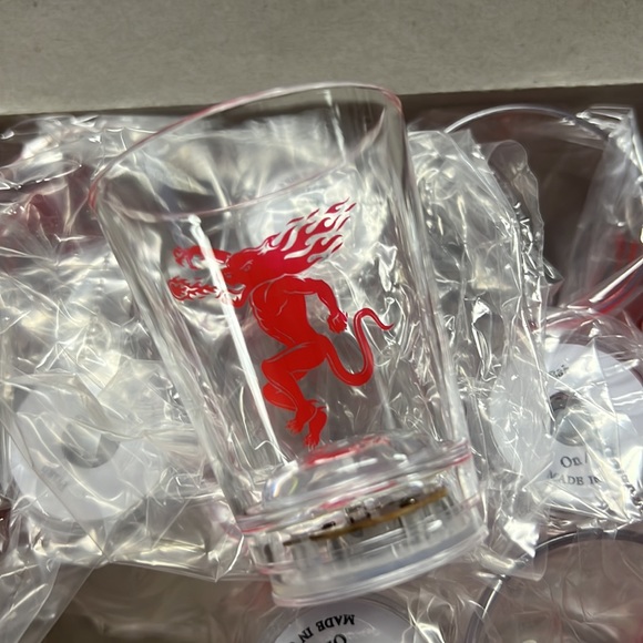 NIB 12 Fire Ball On Off Plastic Shot Glass - Picture 5 of 7